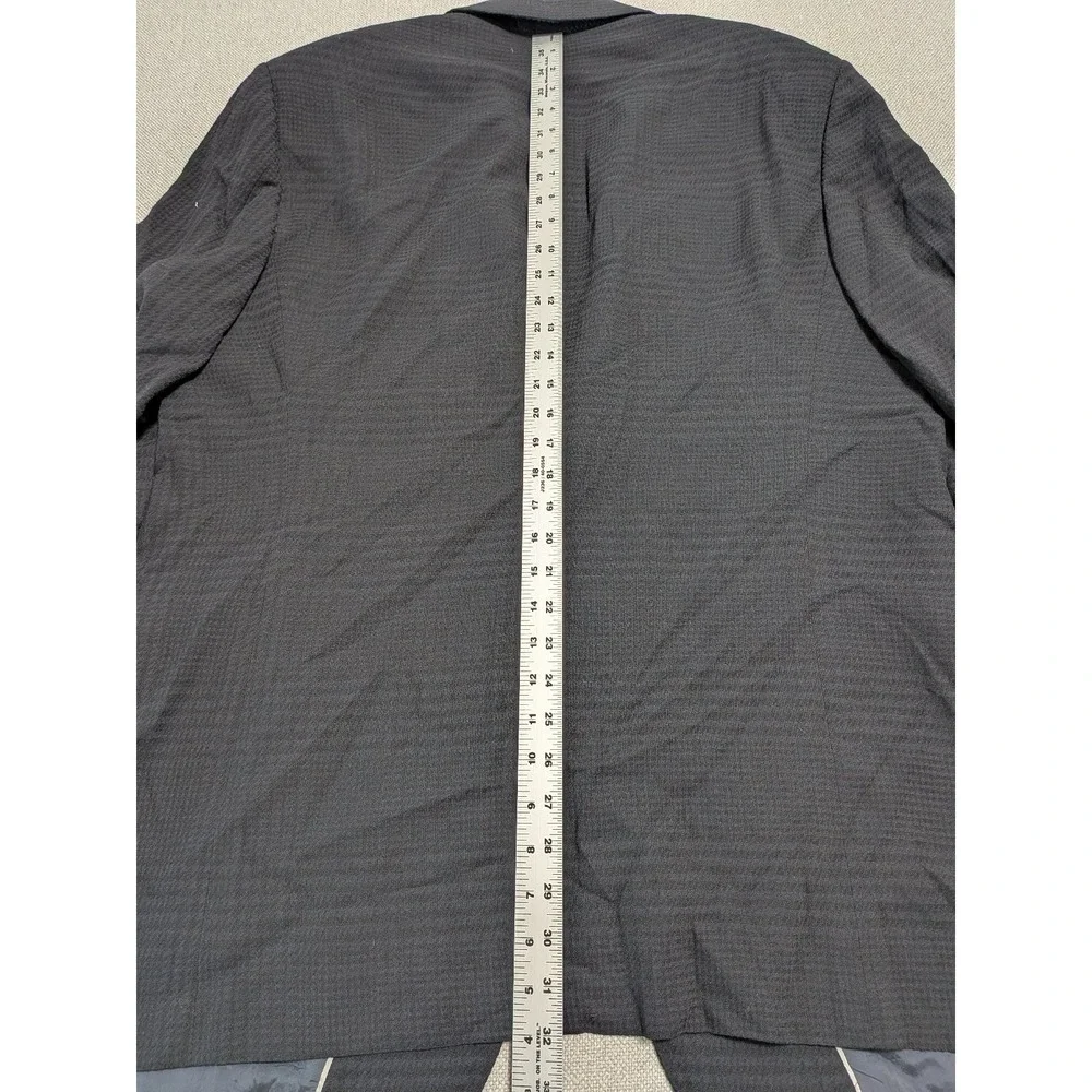 Armani Collezioni Men's 48L Suit Jacket Navy Blue Wool Blend Notch Lapel